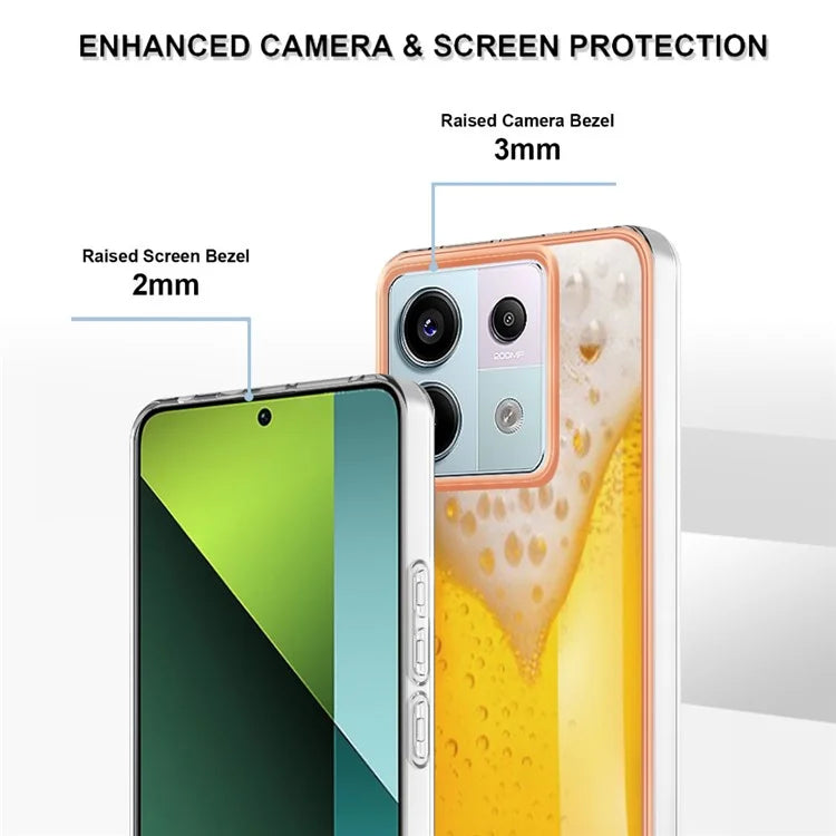 YB IMD Series-19 Style-D For Xiaomi Redmi Note 13 Pro 5G / Poco X6 5G Case Electroplating Phone TPU Cover