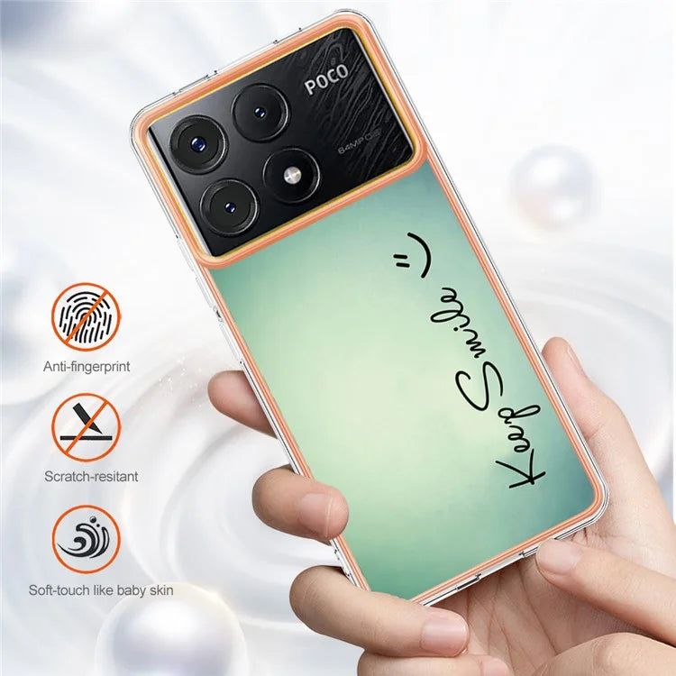 YB IMD Series-19 Style-D For Xiaomi Poco X6 Pro 5G / Redmi K70E 5G Case Electroplated TPU Soft Phone Cover