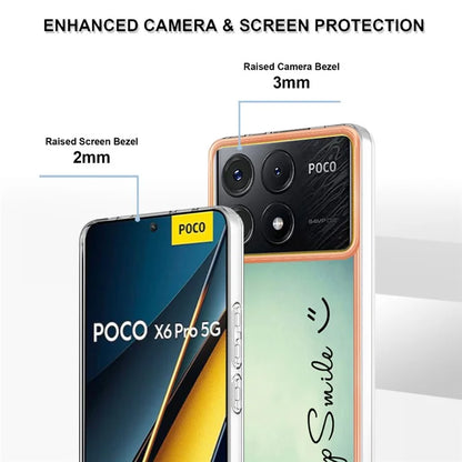 YB IMD Series-19 Style-D For Xiaomi Poco X6 Pro 5G / Redmi K70E 5G Case Electroplated TPU Soft Phone Cover