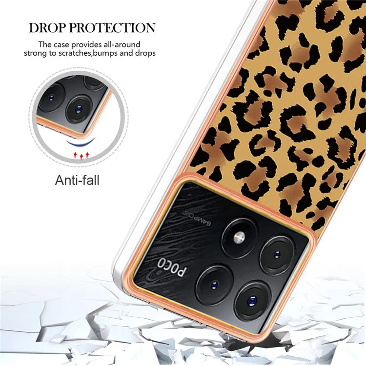 YB IMD Series-19 Style-D For Xiaomi Poco X6 Pro 5G / Redmi K70E 5G Case Electroplated TPU Soft Phone Cover