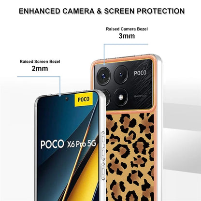 YB IMD Series-19 Style-D For Xiaomi Poco X6 Pro 5G / Redmi K70E 5G Case Electroplated TPU Soft Phone Cover