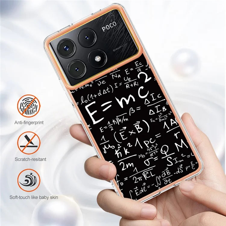 YB IMD Series-19 Style-D For Xiaomi Poco X6 Pro 5G / Redmi K70E 5G Case Electroplated TPU Soft Phone Cover