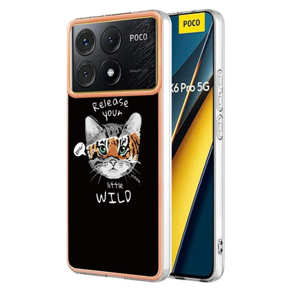 YB IMD Series-19 Style-D For Xiaomi Poco X6 Pro 5G / Redmi K70E 5G Case Electroplated TPU Soft Phone Cover