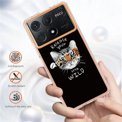 YB IMD Series-19 Style-D For Xiaomi Poco X6 Pro 5G / Redmi K70E 5G Case Electroplated TPU Soft Phone Cover