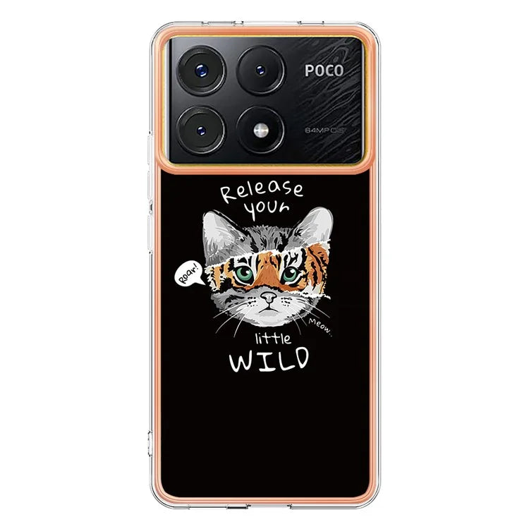 YB IMD Series-19 Style-D For Xiaomi Poco X6 Pro 5G / Redmi K70E 5G Case Electroplated TPU Soft Phone Cover