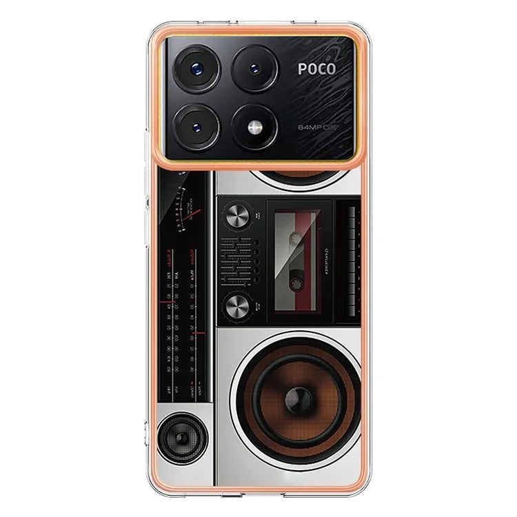 YB IMD Series-19 Style-D For Xiaomi Poco X6 Pro 5G / Redmi K70E 5G Case Electroplated TPU Soft Phone Cover