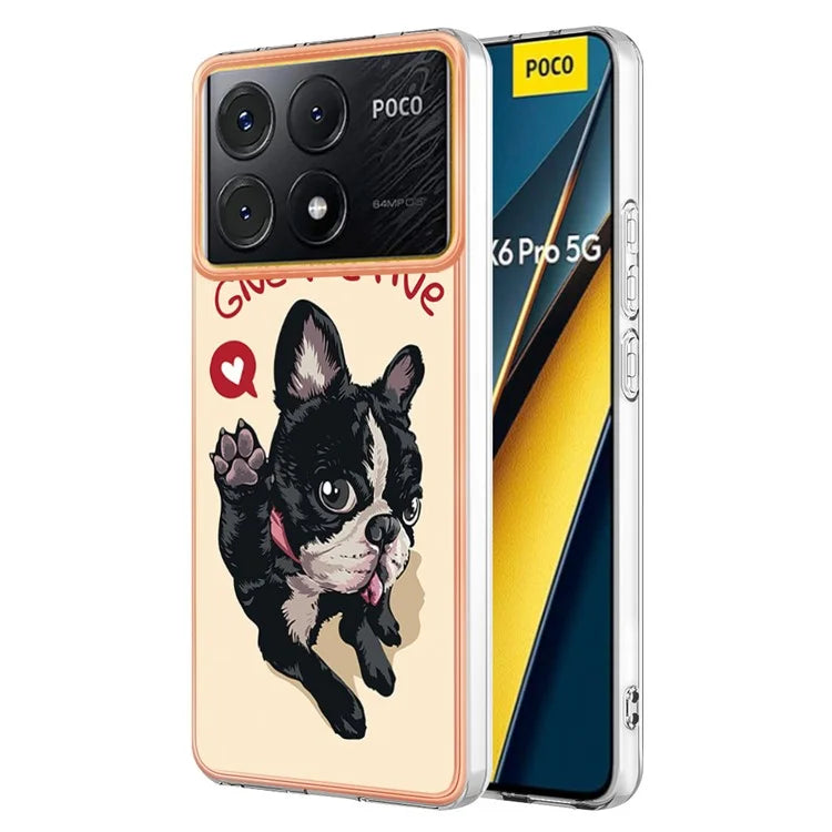 YB IMD Series-19 Style-D For Xiaomi Poco X6 Pro 5G / Redmi K70E 5G Case Electroplated TPU Soft Phone Cover