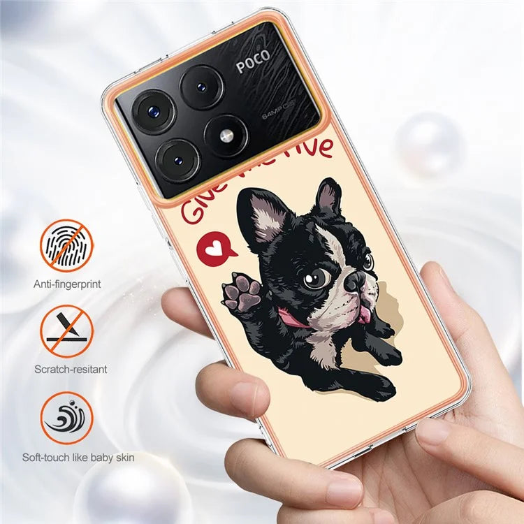 YB IMD Series-19 Style-D For Xiaomi Poco X6 Pro 5G / Redmi K70E 5G Case Electroplated TPU Soft Phone Cover