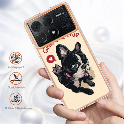 YB IMD Series-19 Style-D For Xiaomi Poco X6 Pro 5G / Redmi K70E 5G Case Electroplated TPU Soft Phone Cover