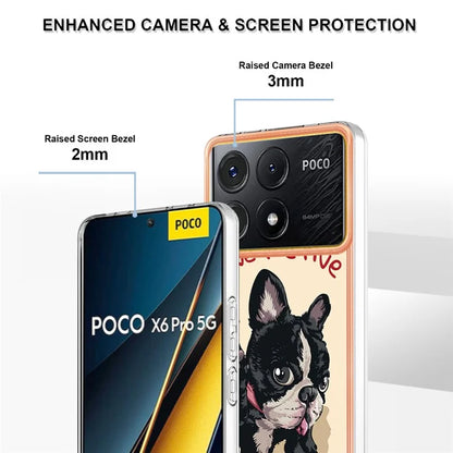 YB IMD Series-19 Style-D For Xiaomi Poco X6 Pro 5G / Redmi K70E 5G Case Electroplated TPU Soft Phone Cover