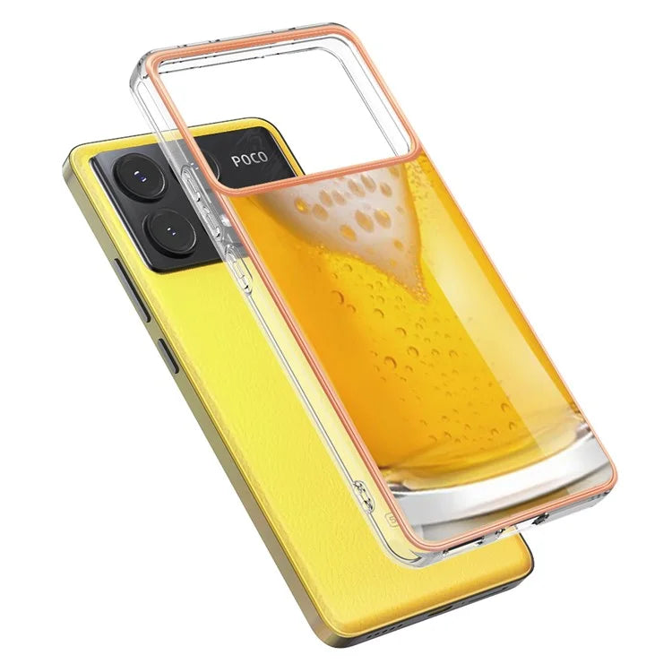 YB IMD Series-19 Style-D For Xiaomi Poco X6 Pro 5G / Redmi K70E 5G Case Electroplated TPU Soft Phone Cover