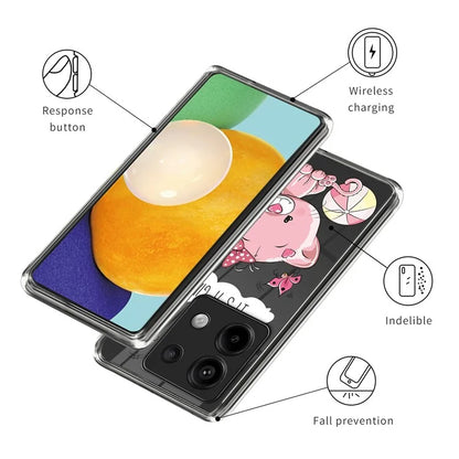 For Xiaomi Redmi Note 13 Pro 5G /  Poco X6 5G TPU Case Pattern Printing Anti-Drop Phone Cover