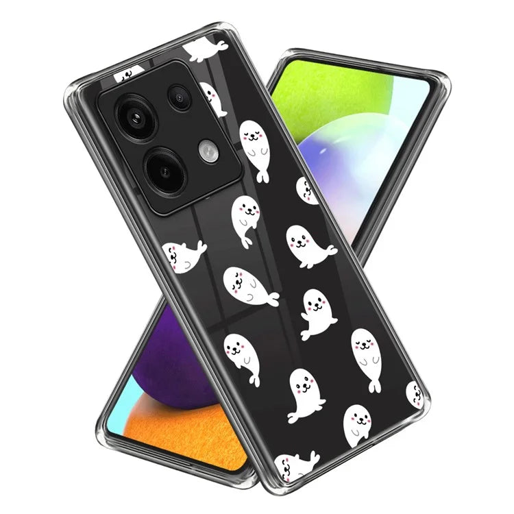 For Xiaomi Redmi Note 13 Pro 5G /  Poco X6 5G TPU Case Pattern Printing Anti-Drop Phone Cover