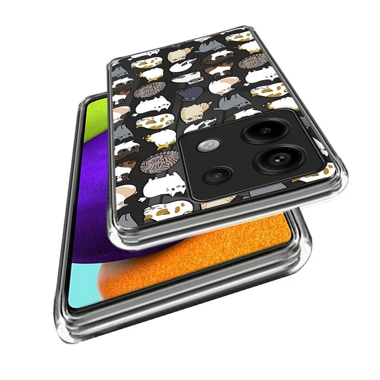 For Xiaomi Redmi Note 13 Pro 5G /  Poco X6 5G TPU Case Pattern Printing Anti-Drop Phone Cover
