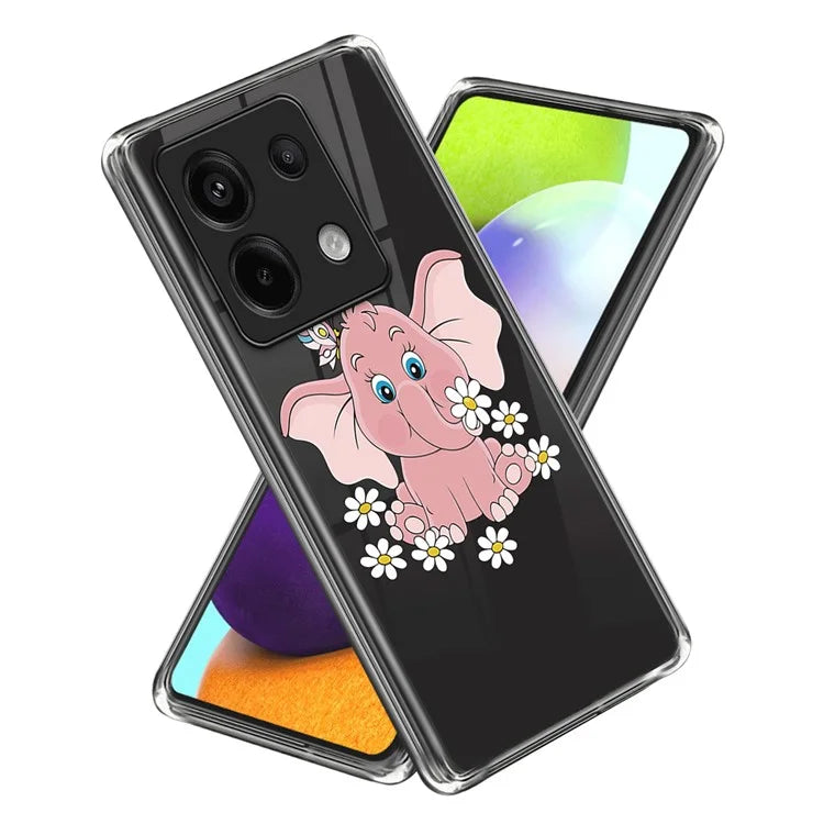 For Xiaomi Redmi Note 13 Pro 5G /  Poco X6 5G TPU Case Pattern Printing Anti-Drop Phone Cover
