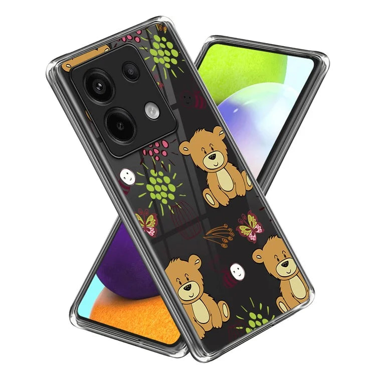For Xiaomi Redmi Note 13 Pro 5G /  Poco X6 5G TPU Case Pattern Printing Anti-Drop Phone Cover