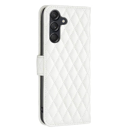 BINFEN COLOR BF Style-14 For Samsung Galaxy M55 5G / C55 5G / F55 5G Phone Case Rhombus Grid Wallet Leather Cover