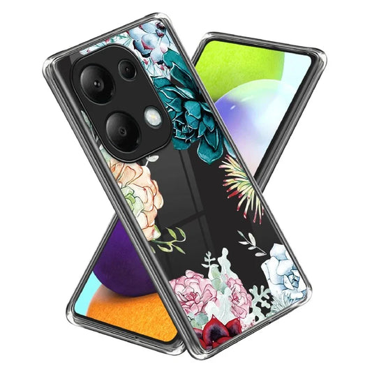 For Xiaomi Redmi Note 13 Pro 4G / Poco M6 Pro 4G Back Case Anti-drop TPU Pattern Printing Phone Protector