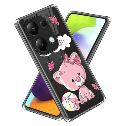 For Xiaomi Redmi Note 13 Pro 4G / Poco M6 Pro 4G Back Case Anti-drop TPU Pattern Printing Phone Protector