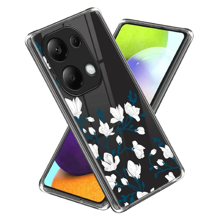 For Xiaomi Redmi Note 13 Pro 4G / Poco M6 Pro 4G Back Case Anti-drop TPU Pattern Printing Phone Protector