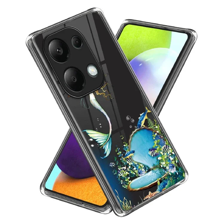 For Xiaomi Redmi Note 13 Pro 4G / Poco M6 Pro 4G Back Case Anti-drop TPU Pattern Printing Phone Protector