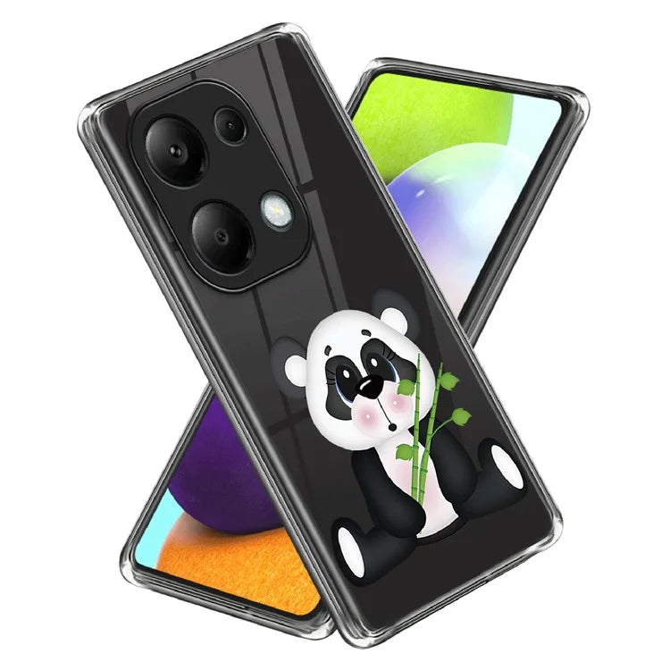 For Xiaomi Redmi Note 13 Pro 4G / Poco M6 Pro 4G Back Case Anti-drop TPU Pattern Printing Phone Protector