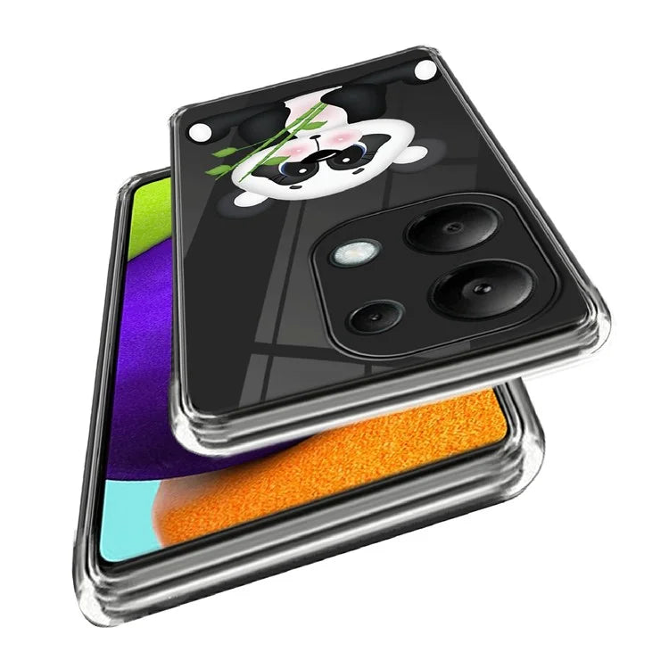 For Xiaomi Redmi Note 13 Pro 4G / Poco M6 Pro 4G Back Case Anti-drop TPU Pattern Printing Phone Protector