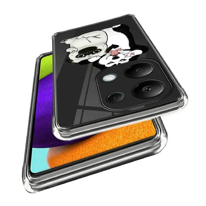 For Xiaomi Redmi Note 13 Pro 4G / Poco M6 Pro 4G Back Case Anti-drop TPU Pattern Printing Phone Protector