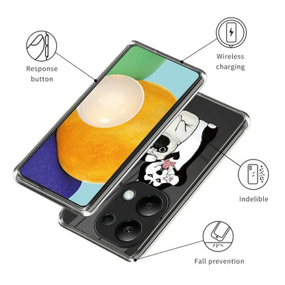 For Xiaomi Redmi Note 13 Pro 4G / Poco M6 Pro 4G Back Case Anti-drop TPU Pattern Printing Phone Protector