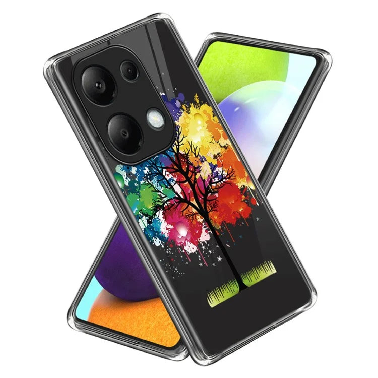 For Xiaomi Redmi Note 13 Pro 4G / Poco M6 Pro 4G Back Case Anti-drop TPU Pattern Printing Phone Protector