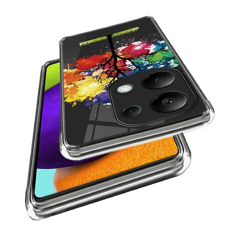 For Xiaomi Redmi Note 13 Pro 4G / Poco M6 Pro 4G Back Case Anti-drop TPU Pattern Printing Phone Protector