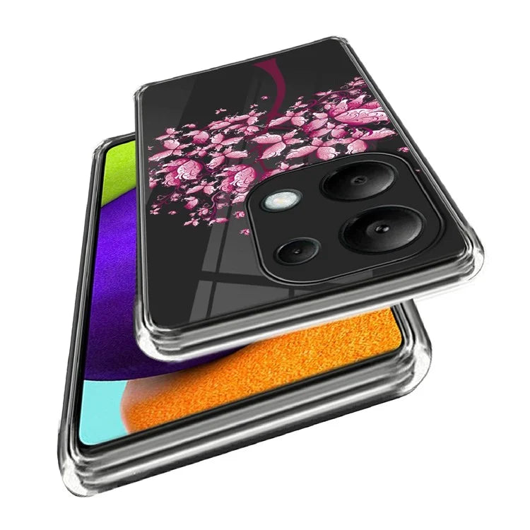 For Xiaomi Redmi Note 13 Pro 4G / Poco M6 Pro 4G Back Case Anti-drop TPU Pattern Printing Phone Protector