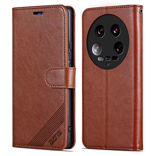 AZNS For Xiaomi 14 Ultra Case Stand Wallet Shockproof Leather Phone Cover