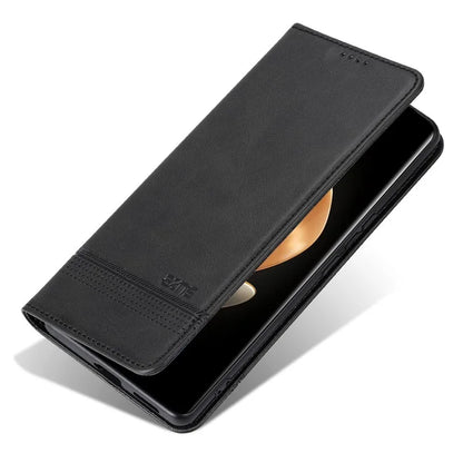 AZNS For Honor Magic6 5G Case Wallet Cowhide Texture PU Leather Phone Cover