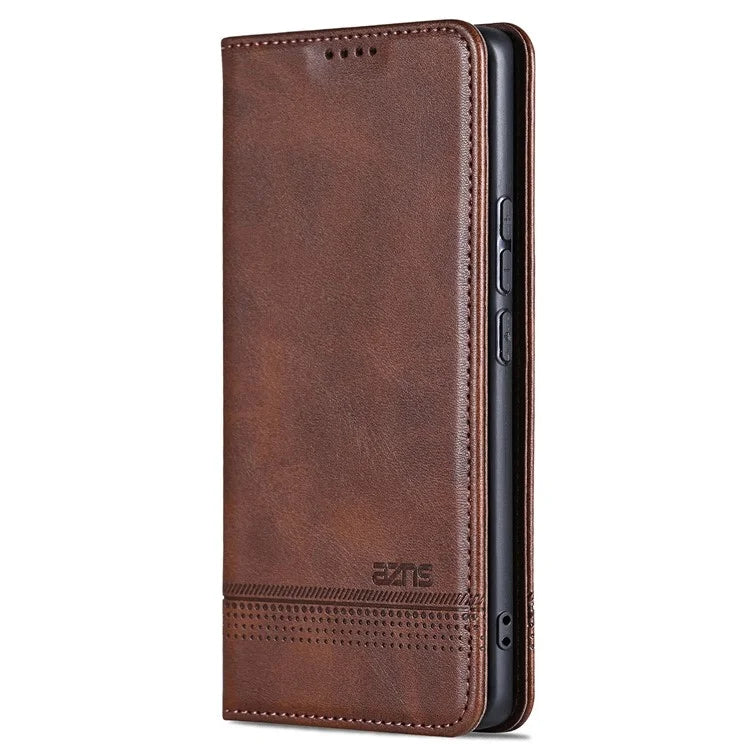 AZNS For Honor Magic6 5G Case Wallet Cowhide Texture PU Leather Phone Cover