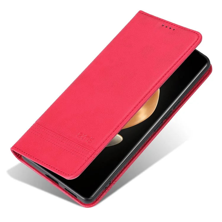 AZNS For Honor Magic6 5G Case Wallet Cowhide Texture PU Leather Phone Cover