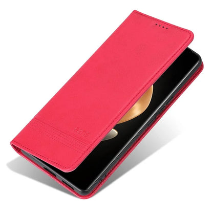 AZNS For Honor Magic6 5G Case Wallet Cowhide Texture PU Leather Phone Cover