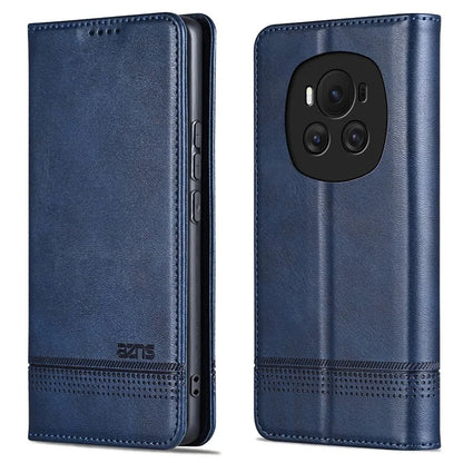 AZNS For Honor Magic6 5G Case Wallet Cowhide Texture PU Leather Phone Cover