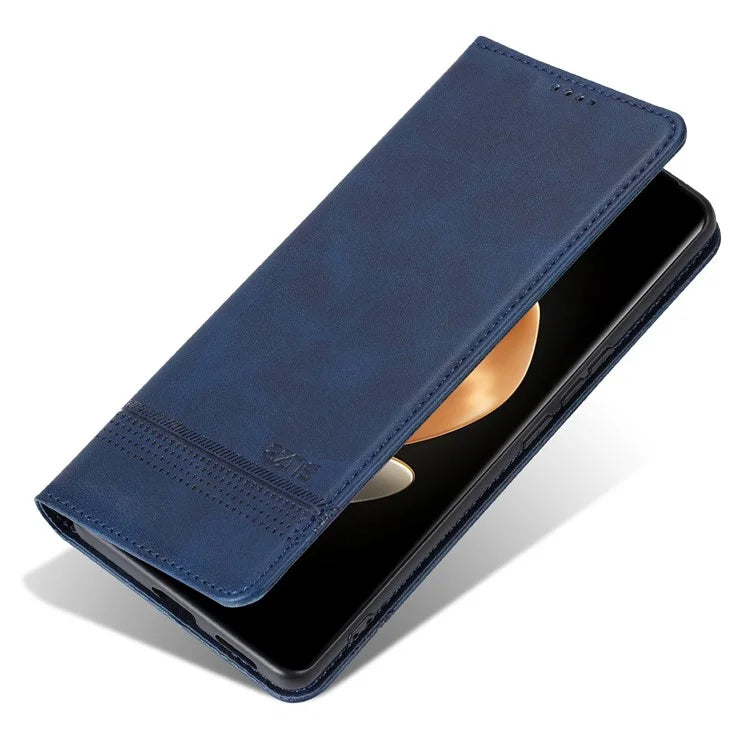 AZNS For Honor Magic6 5G Case Wallet Cowhide Texture PU Leather Phone Cover