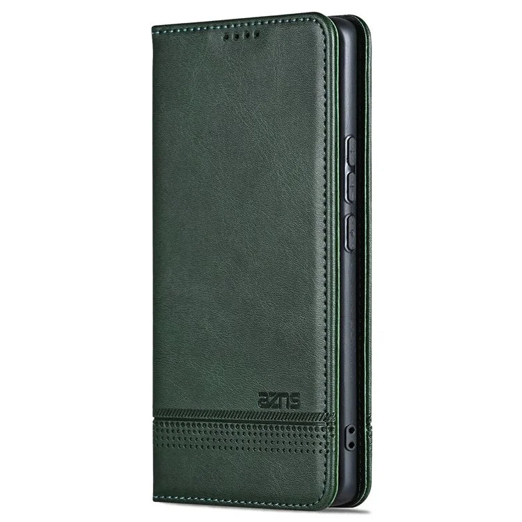 AZNS For Honor Magic6 5G Case Wallet Cowhide Texture PU Leather Phone Cover