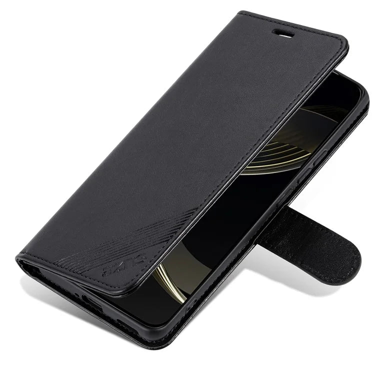 AZNS For Honor Magic6 5G Case Flip Wallet Phone Leather Cover with Folding Stand