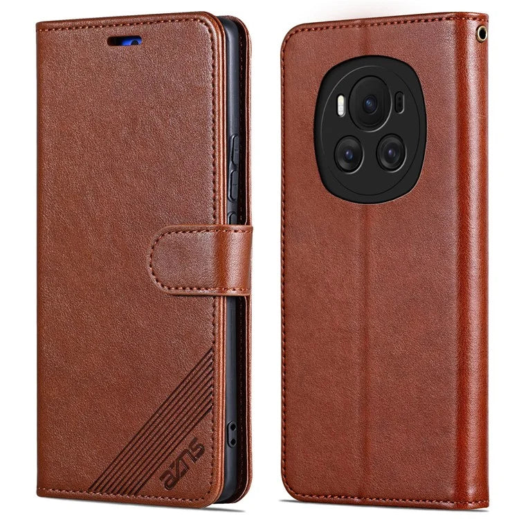 AZNS For Honor Magic6 5G Case Flip Wallet Phone Leather Cover with Folding Stand