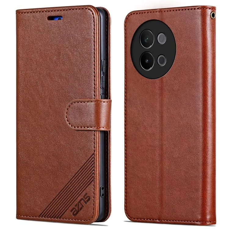 AZNS For vivo S18e 5G Case PU Leather + TPU Flip Wallet Phone Cover