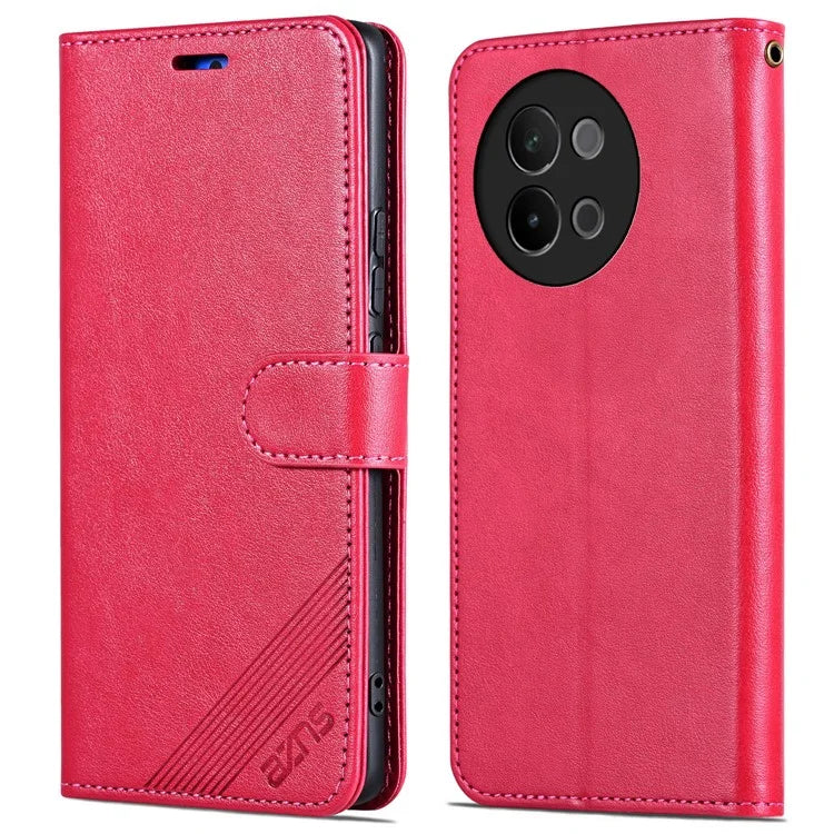 AZNS For vivo S18e 5G Case PU Leather + TPU Flip Wallet Phone Cover