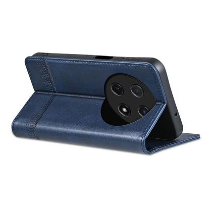 AZNS For Huawei nova 12i 4G / Enjoy 70 Pro Case Leather Cowhide Texture Wallet Phone Cover