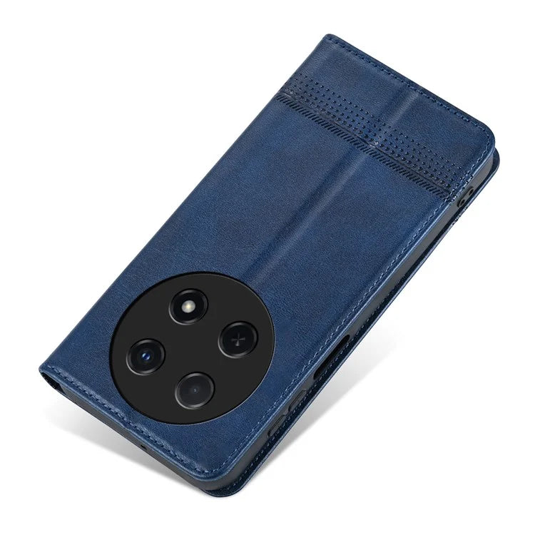 AZNS For Huawei nova 12i 4G / Enjoy 70 Pro Case Leather Cowhide Texture Wallet Phone Cover