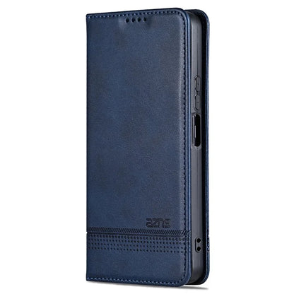 AZNS For Huawei nova 12i 4G / Enjoy 70 Pro Case Leather Cowhide Texture Wallet Phone Cover