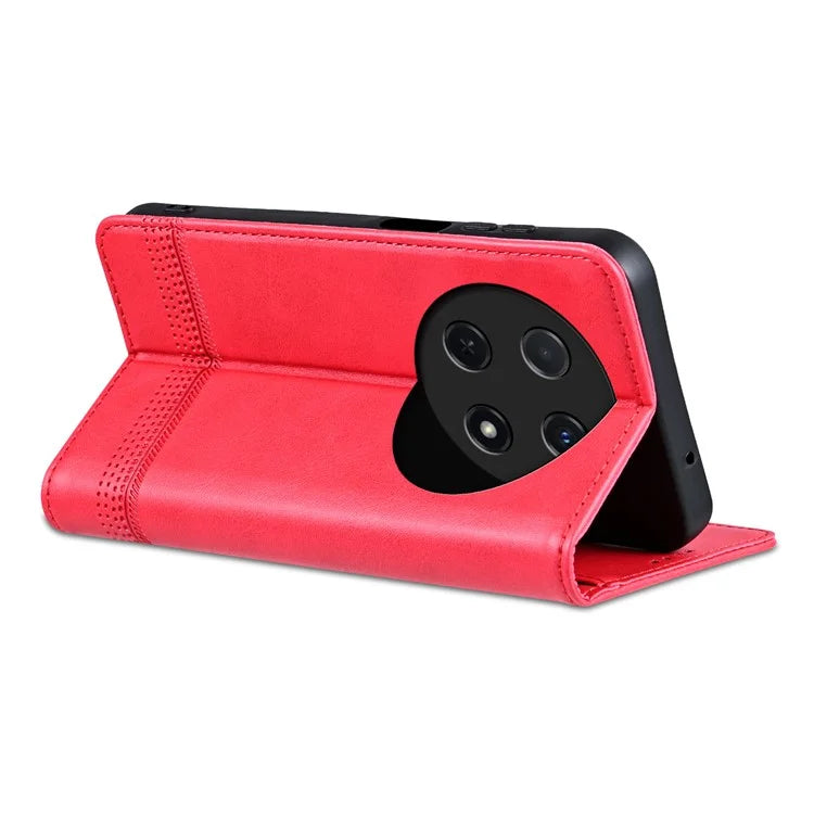 AZNS For Huawei nova 12i 4G / Enjoy 70 Pro Case Leather Cowhide Texture Wallet Phone Cover