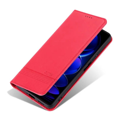 AZNS For Huawei nova 12i 4G / Enjoy 70 Pro Case Leather Cowhide Texture Wallet Phone Cover