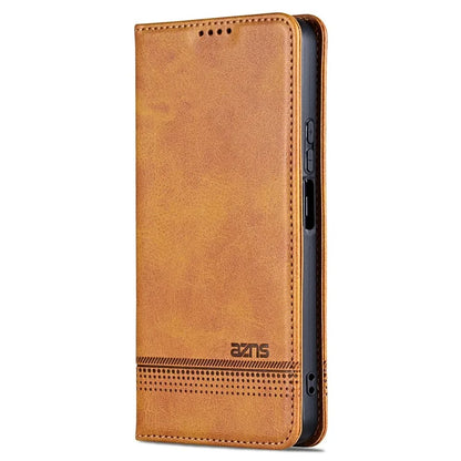 AZNS For Huawei nova 12i 4G / Enjoy 70 Pro Case Leather Cowhide Texture Wallet Phone Cover